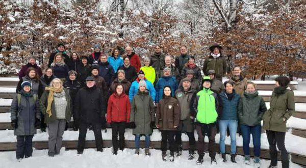 Die Teilnehmer*innen beim Landestreffen der zertifizierten Natur- und Landschaftsführer*innen (ZNL) im Nationalpark Harz. Foto: Daniel Knopf
